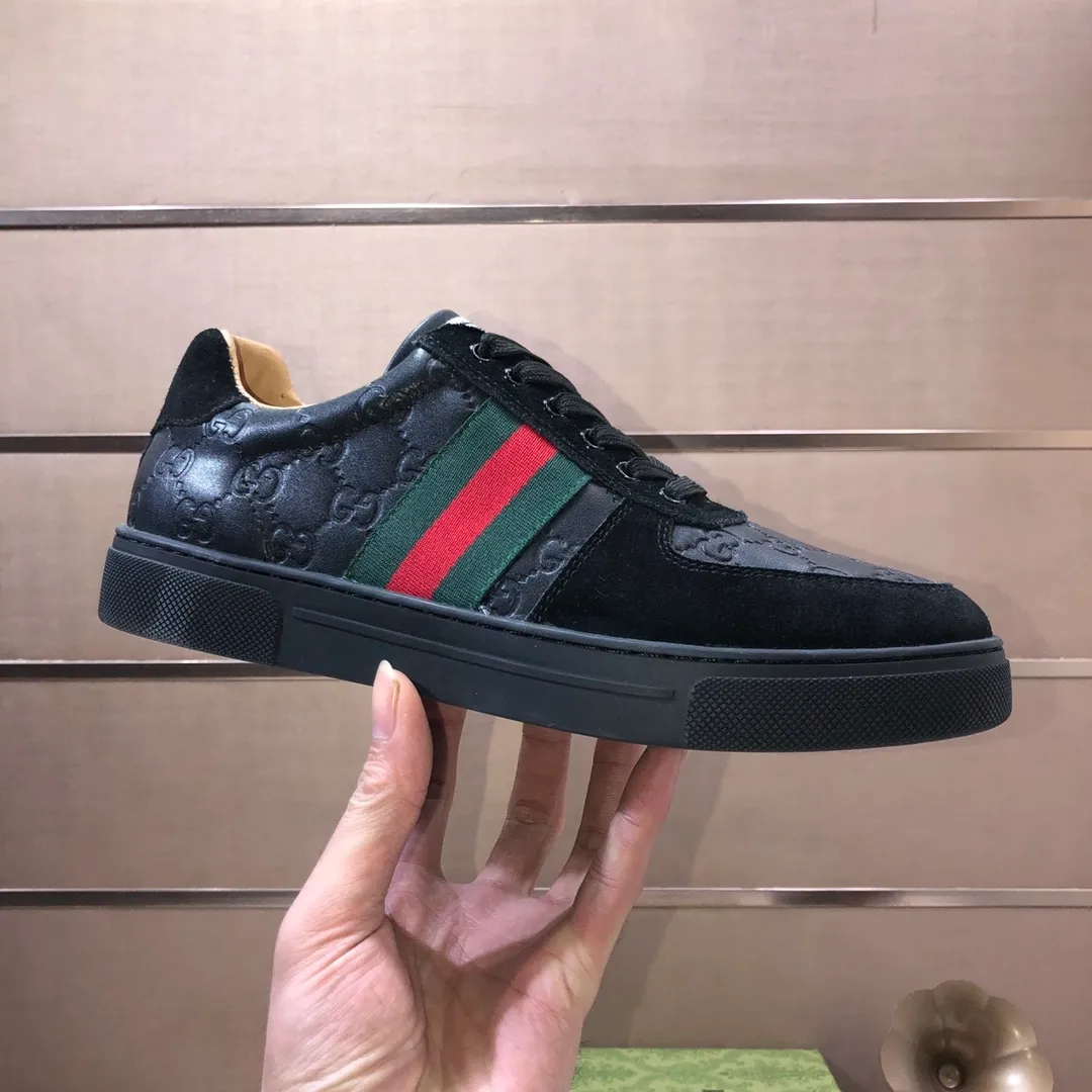 Men's shoes💰440💰[GUCCI] Official website 1:1 men's sports shoes are now on the market. They are made of original fabric + water-dyed sheepskin lining, plus the official website original 1:1 comfortable outsole. Fashionable and versatile, super comfortable and breathable. Standard shoe size 38/45 (custom-made size 45 is non-refundable)